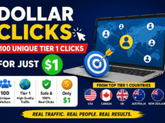 Dollar Clicks - 100 Unique Tier 1 Clicks for Just $1