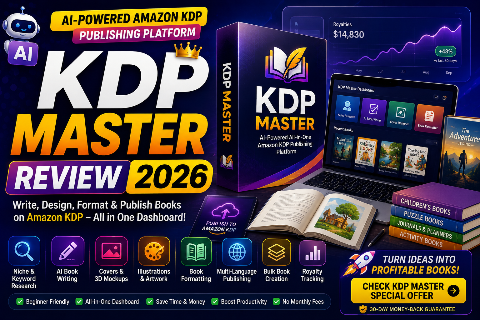 KDP Master Review 2026 AI Amazon KDP publishing platform
